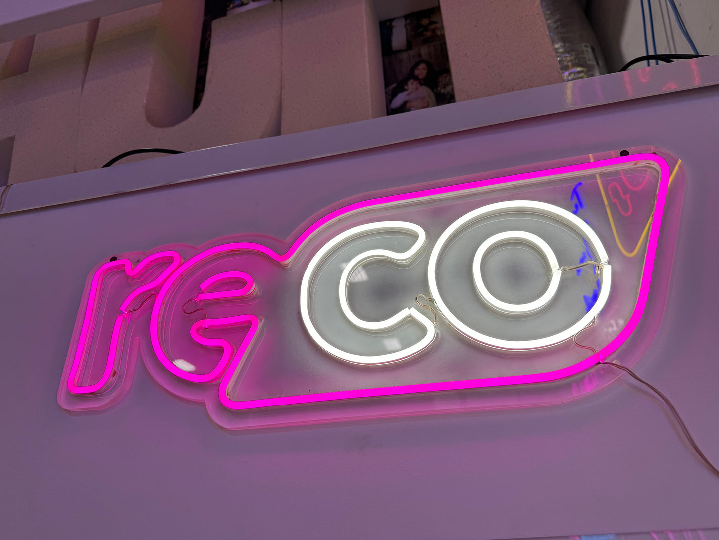 RECO Record Button LED Neon Sign